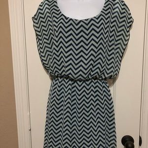 L8ter Chevron Dress